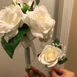 Wedding Bouquet and boutonniere